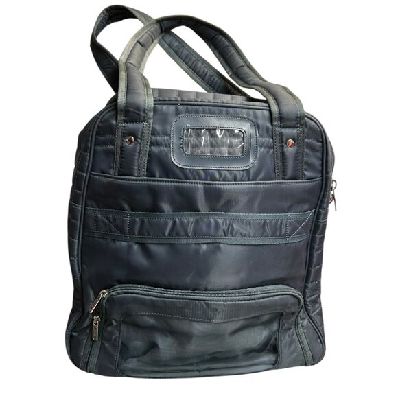 Lug Quilted Tote Bag in Dark Green - Picture 3 of 12